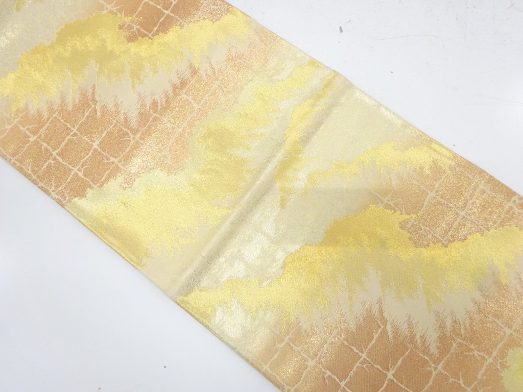 JAPANESE FUKURO OBI / WOVEN MIST